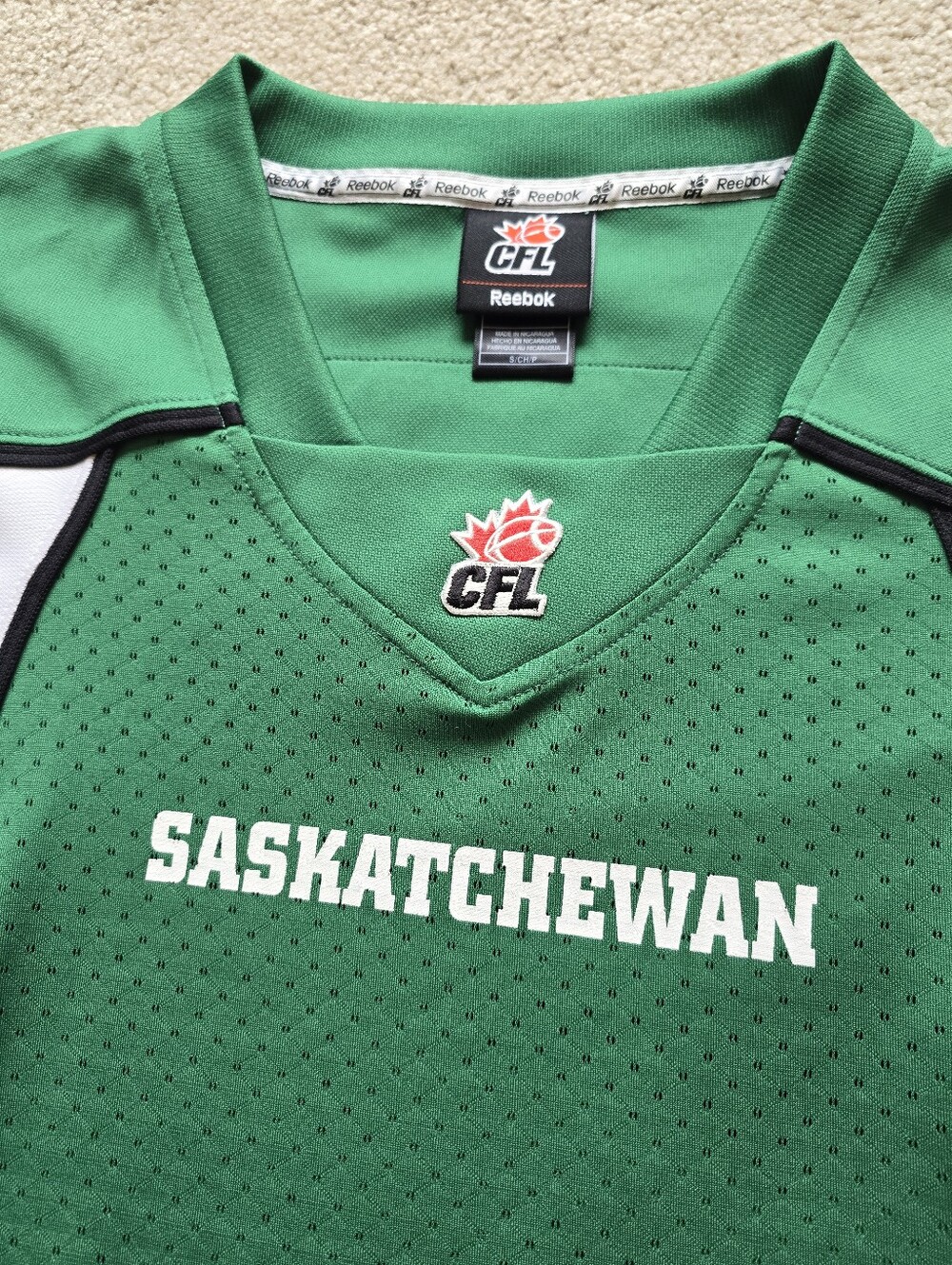 Reebok CFL Saskatchewan 89 GETZLAF Football Jersey Unisex Size Small - Picture 7 of 10